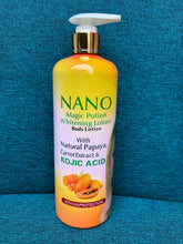 Nano Magic Potion Whitening Body Lotion With Papaya,Carrot,& Kojic Acid (500ML) - Afro Body Glow